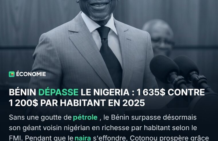 Changement de paradigme économique en afrique de l&rsquo;ouest : le Bénin dépasse le Nigeria en richesse par habitant