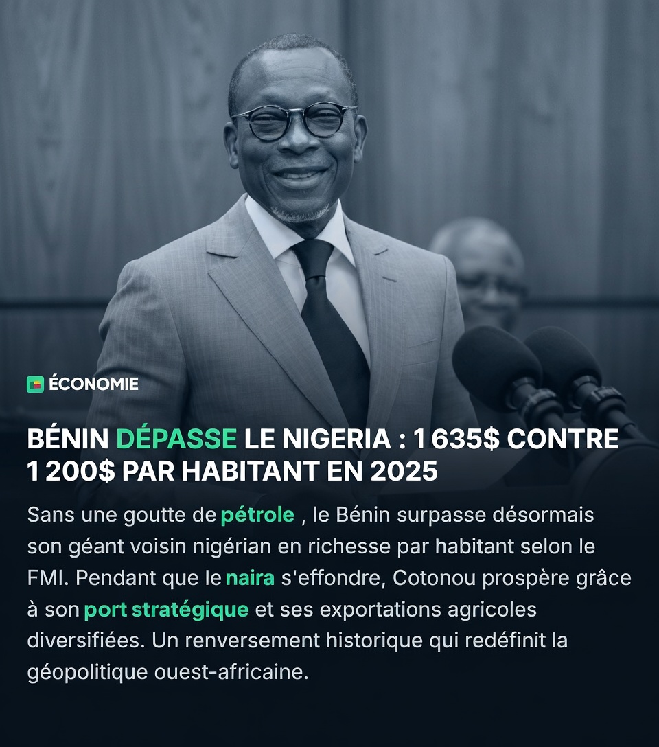 Changement de paradigme économique en afrique de l&rsquo;ouest : le Bénin dépasse le Nigeria en richesse par habitant