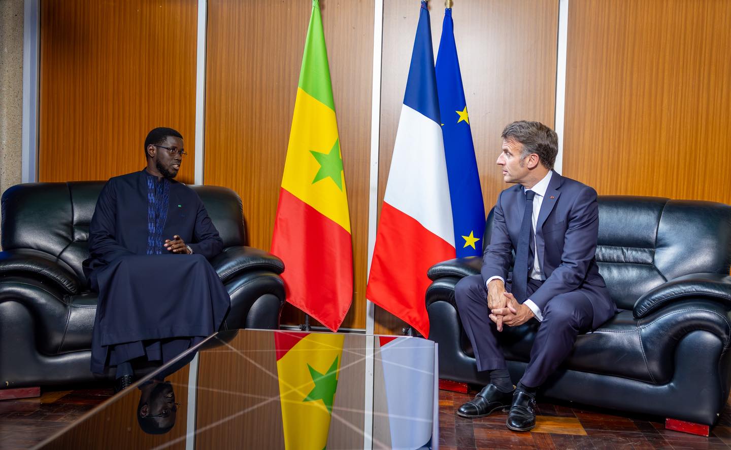 Diomaye faye et macron échangent sur la coopération Sénégal–France à Nairobi