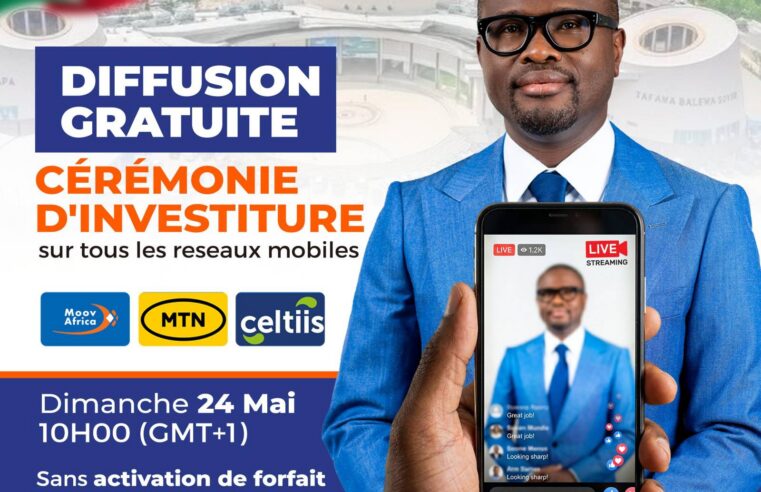 Cérémonie d&rsquo;investiture au Bénin : diffusion en direct gratuite pour tous les mobiles