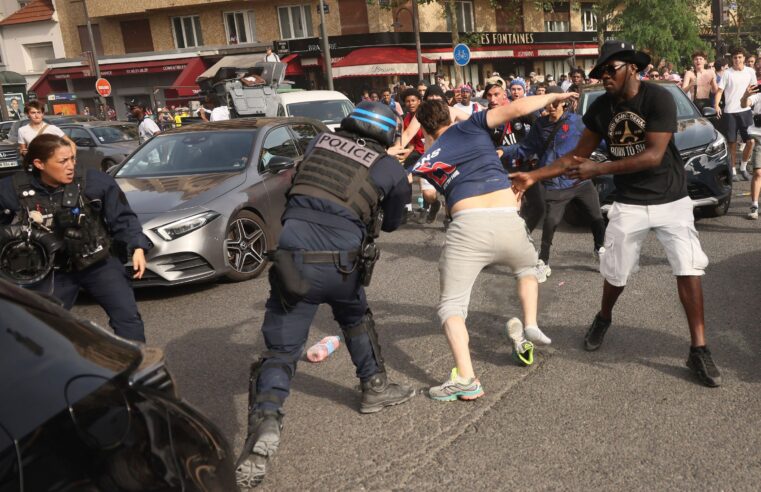 Ambiance électrique pour la finale de la ligue des champions à porte de saint-cloud