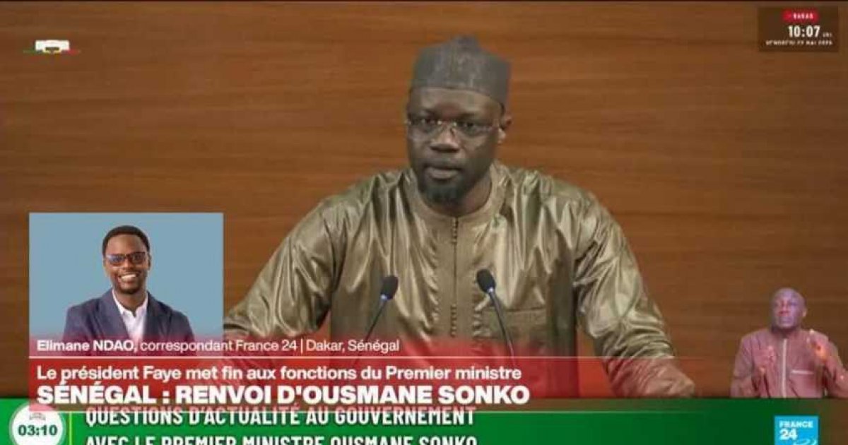 Sénégal : le président Bassirou Diomaye Faye met fin aux fonctions d&rsquo;Ousmane Sonko