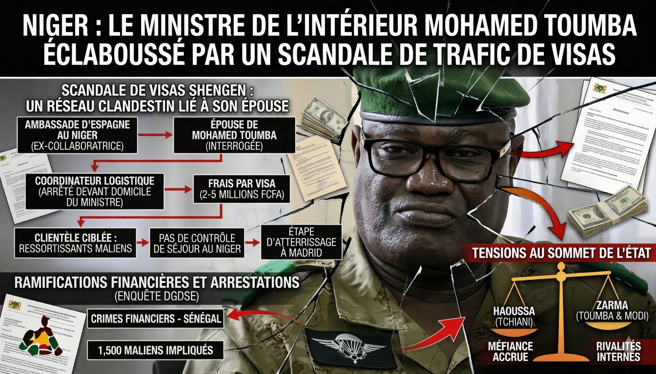 Un scandale de trafic de visas ébranle le ministre de l&rsquo;intérieur nigérien