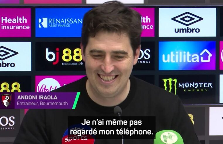 Andoni iraola salue le titre d&rsquo;arsenal malgré le match nul de bournemouth