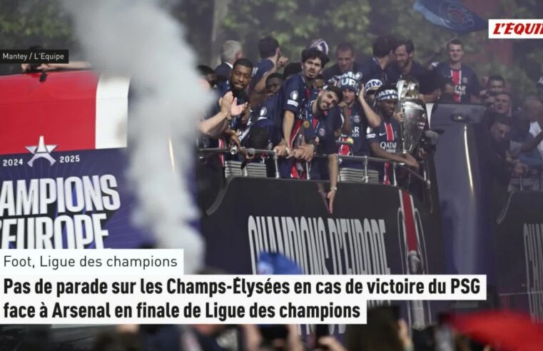Pas de célébration sur les Champs-Élysées pour le PSG en cas de sacre face à Arsenal