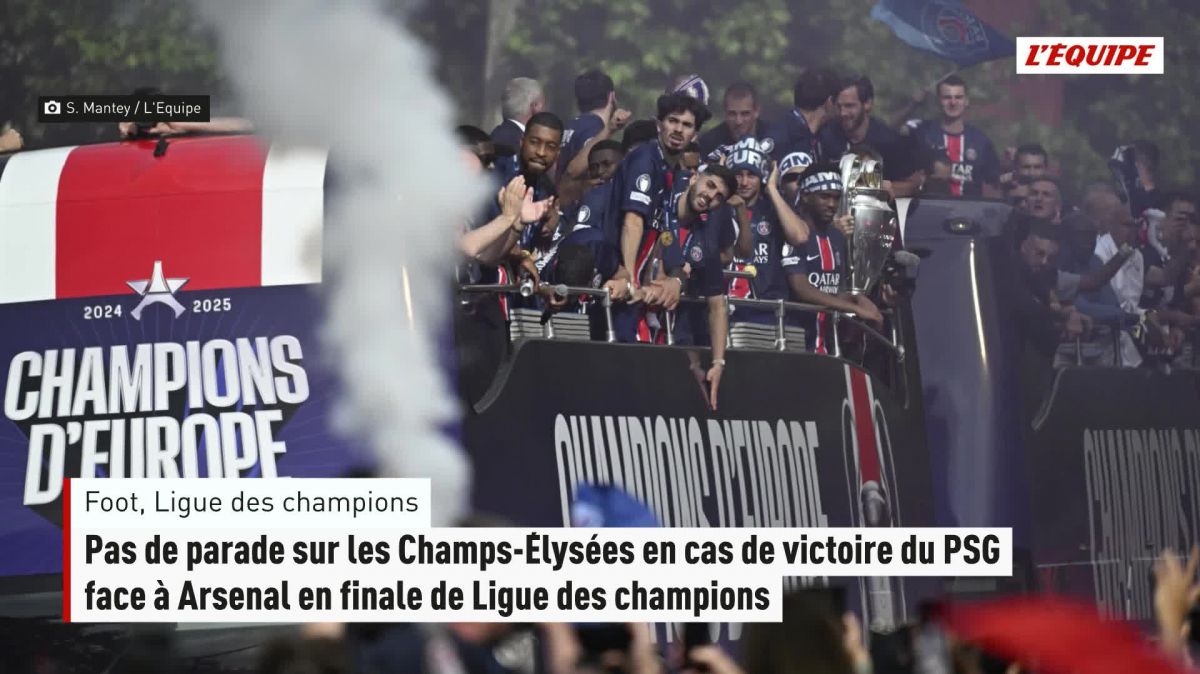 Pas de célébration sur les Champs-Élysées pour le PSG en cas de sacre face à Arsenal