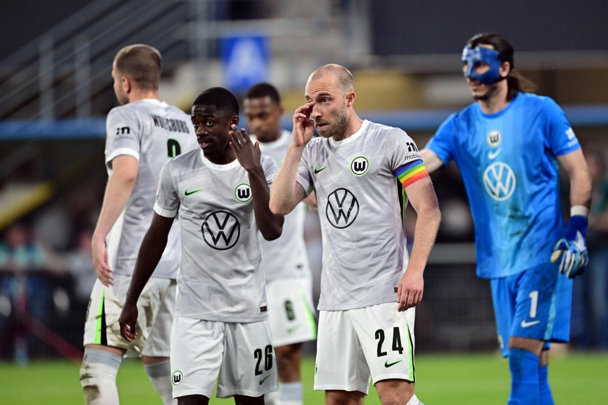 Le VfL Wolfsburg d&rsquo;Eriksen et Majer en 2.bundesliga après sa défaite face à Paderborn