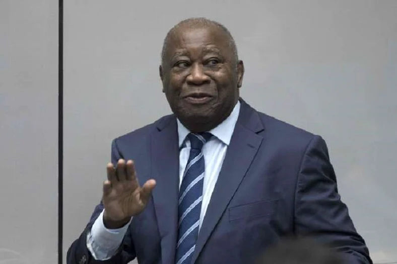 Laurent Gbagbo lors d'un rassemblement politique en Côte d'Ivoire