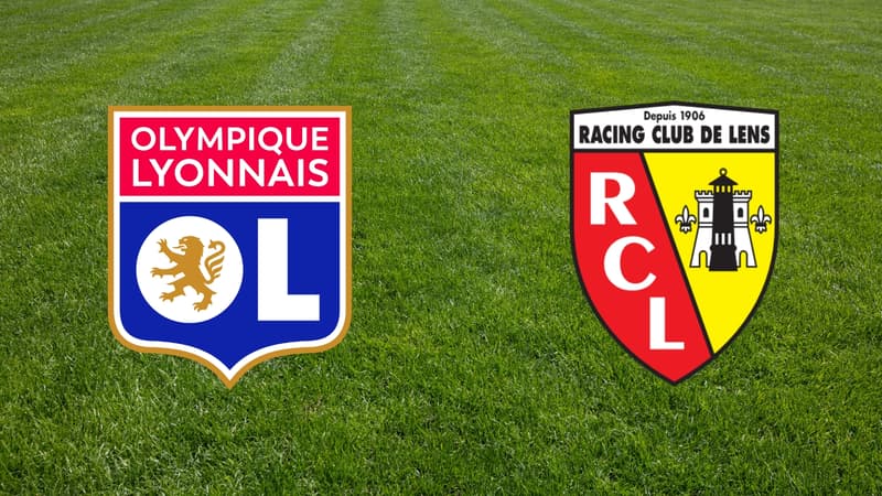 Affiche du match Lyon contre Lens en Ligue 1