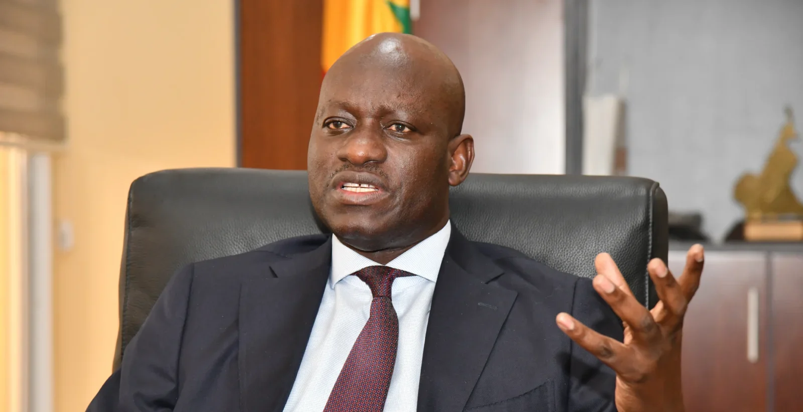 Le maire de Dakar, Abass Fall, lors d'une intervention publique