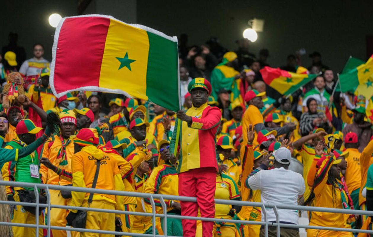 Supporters sénégalais lors d'un rassemblement