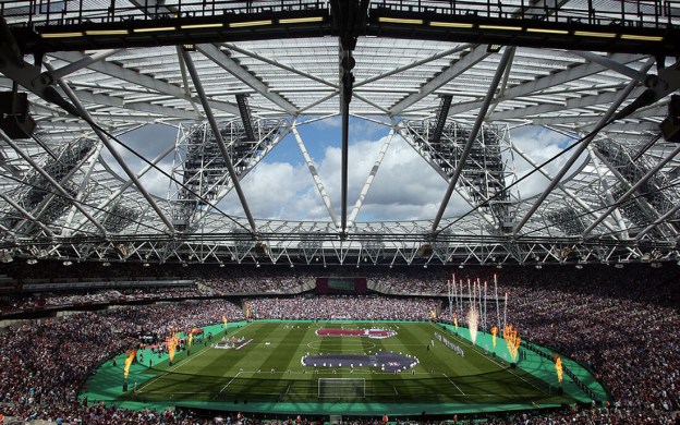 Stade de Londres lors du match West Ham - Leeds