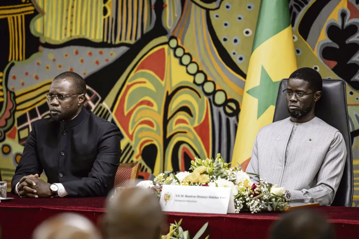 Le président Bassirou Diomaye Faye et son ex-premier ministre Ousmane Sonko