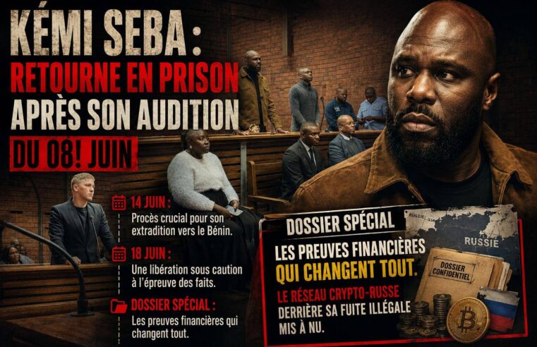 Kemi Seba face à la justice sud-africaine : cryptomonnaies russes et extradition vers le Bénin