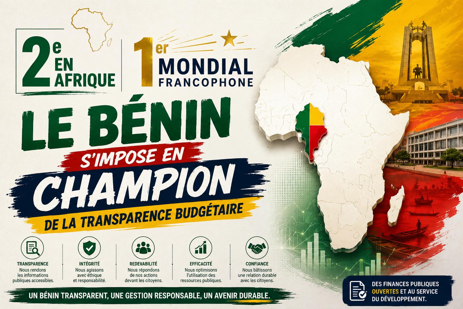 Le Bénin, champion de la transparence budgétaire en francophonie