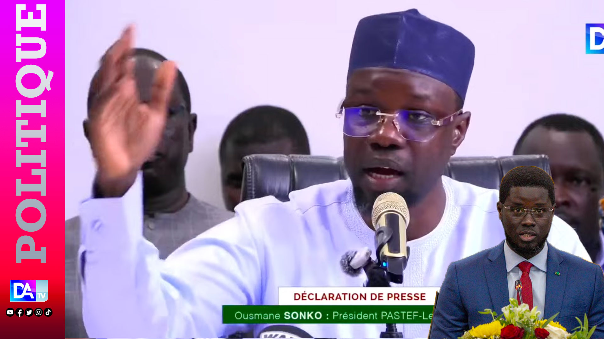 Ousmane sonko dénonce l&rsquo;impossibilité de gouverner avec le président sénégalais