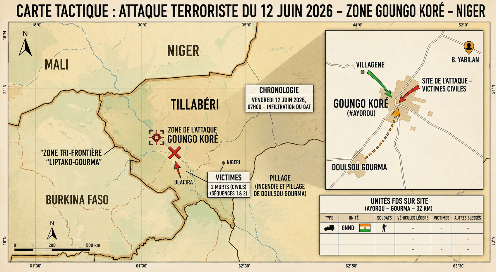 Nouvelle attaque meurtrière à Ayorou, deux civils tués au Niger