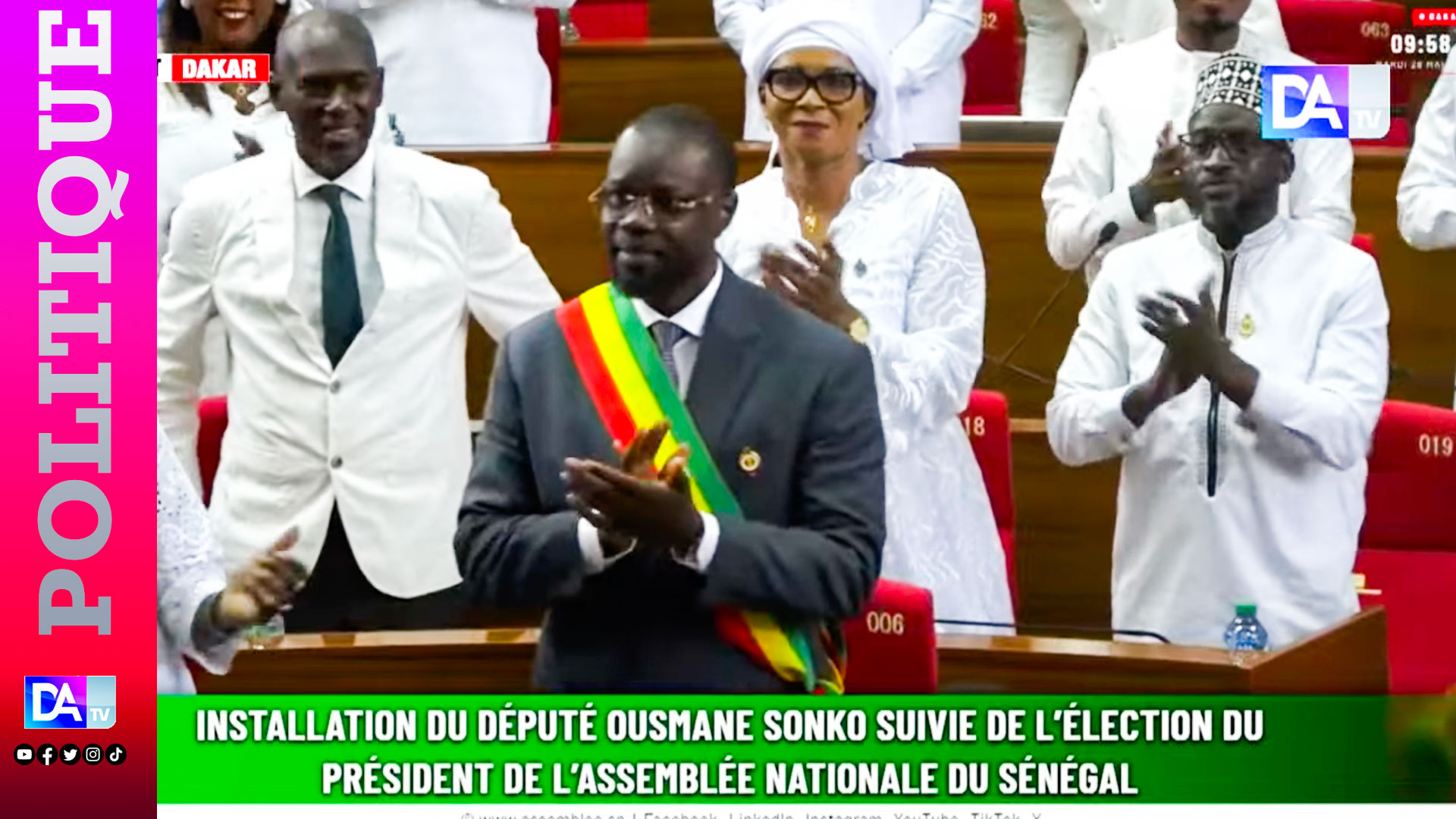 Sénégal : l&rsquo;opposition conteste le retour d&rsquo;ousmane sonko à l&rsquo;assemblée nationale