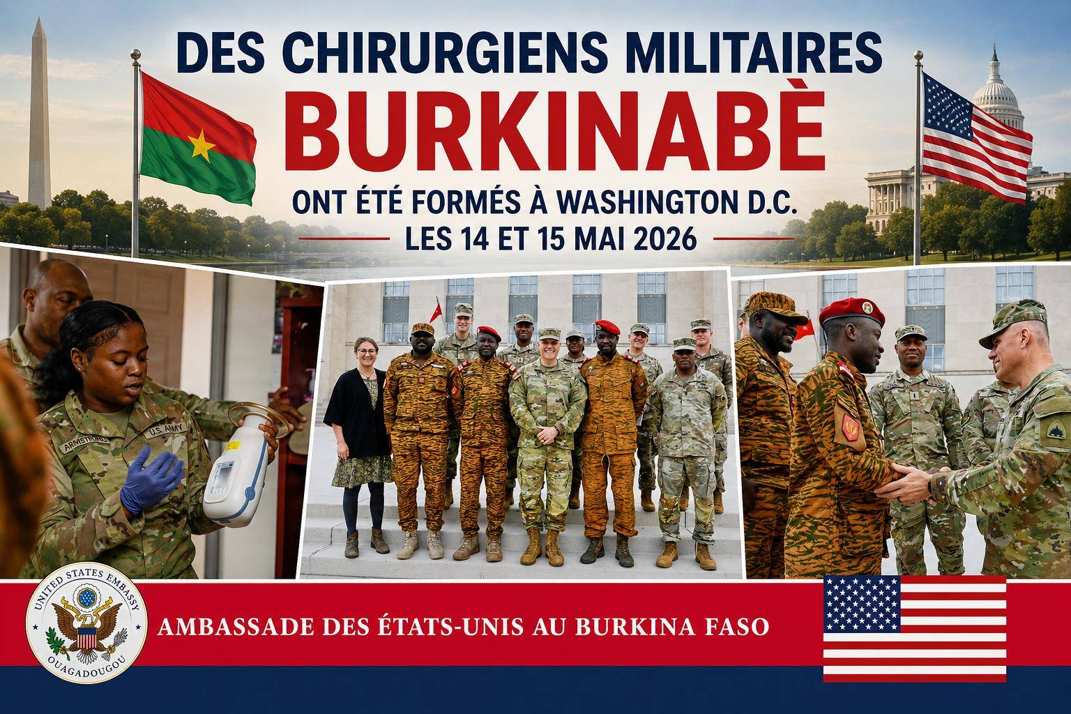 Formation des médecins militaires : pourquoi le Burkina Faso mise encore sur les États-Unis