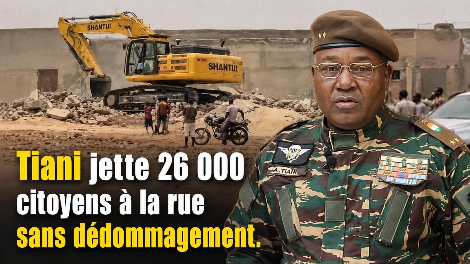 Niamey : le déguerpissement controversé de 26 000 personnes par les autorités