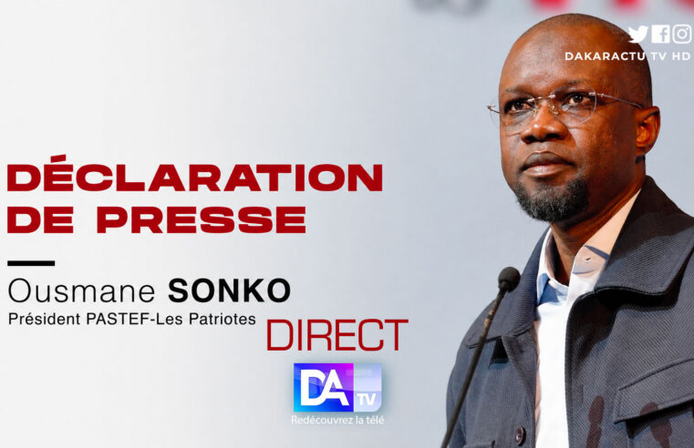 Sonko face aux journalistes après le remaniement ministériel