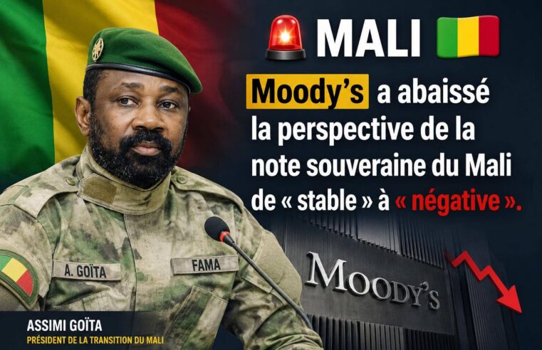 Mali : moody’s alerte sur les risques économiques et financiers du pays