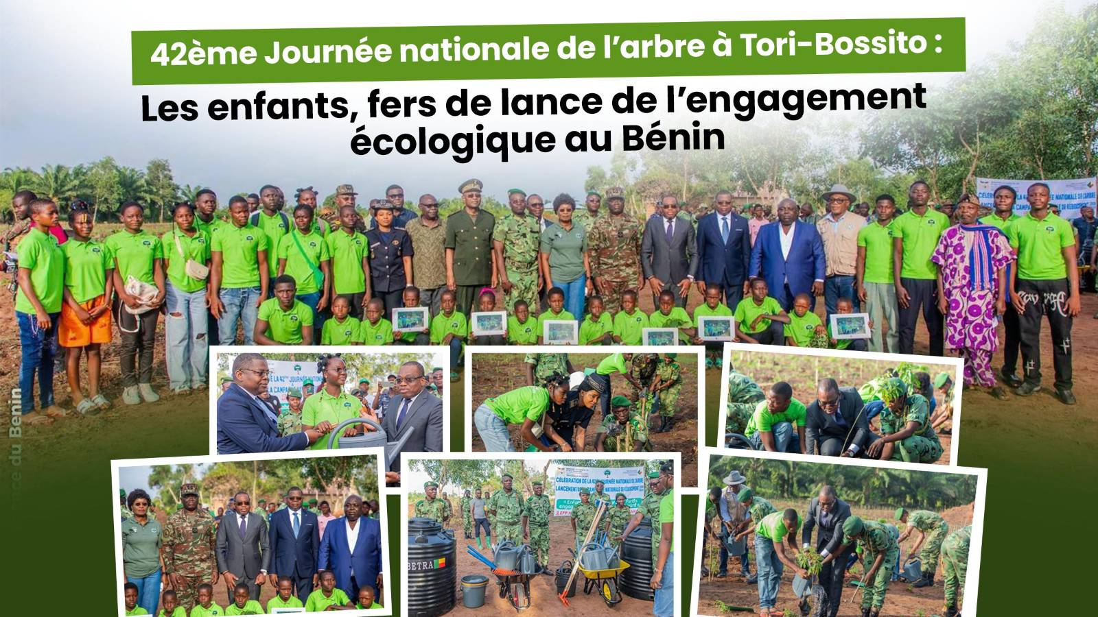 Journée nationale de l’arbre à Tori-Bossito : la jeunesse béninoise au cœur de la reforestation