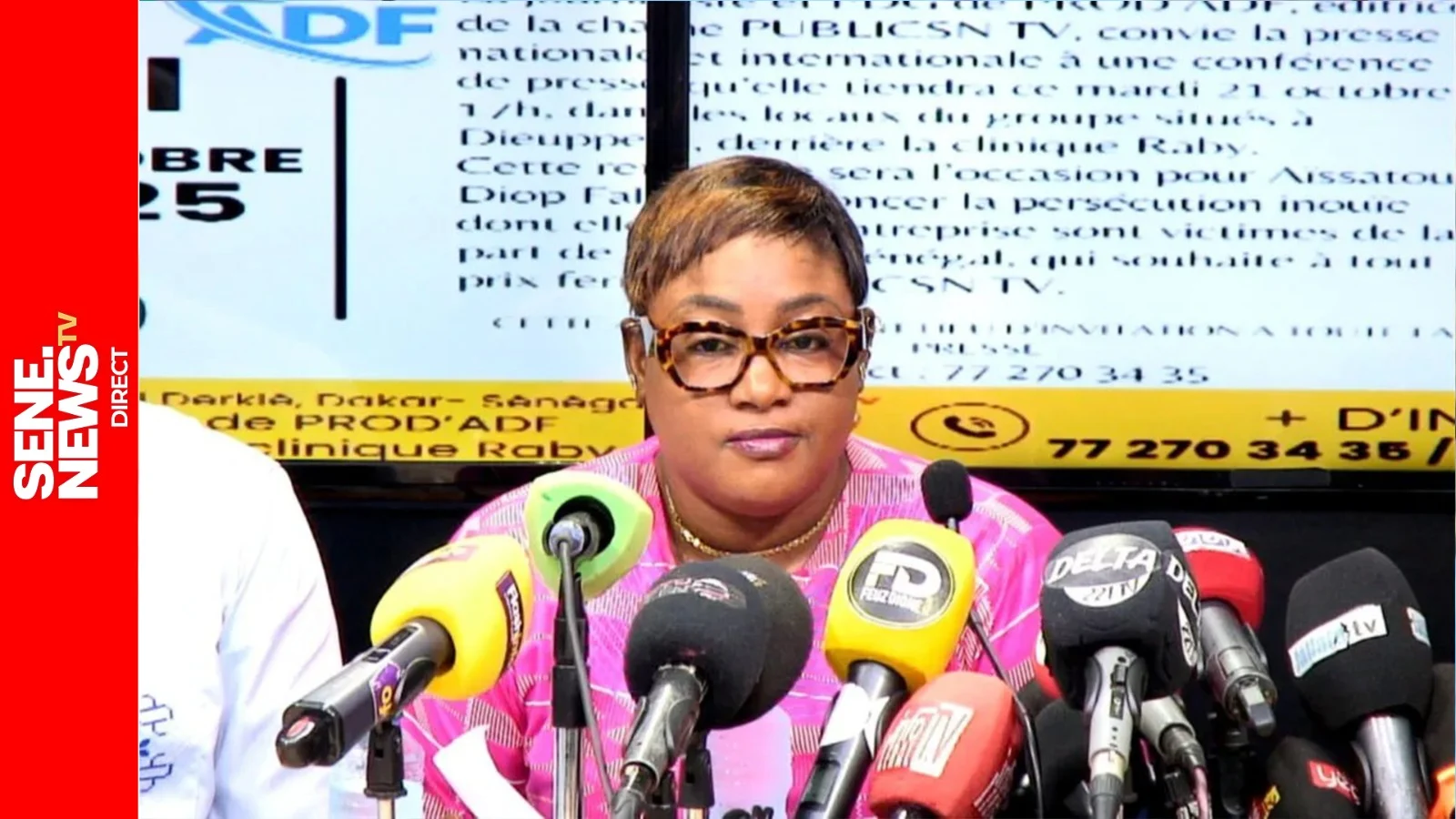Aïssatou Diop Fall lors de son audition Aïssatou Diop Fall lors de son audition par la Division spéciale de cybersécurité