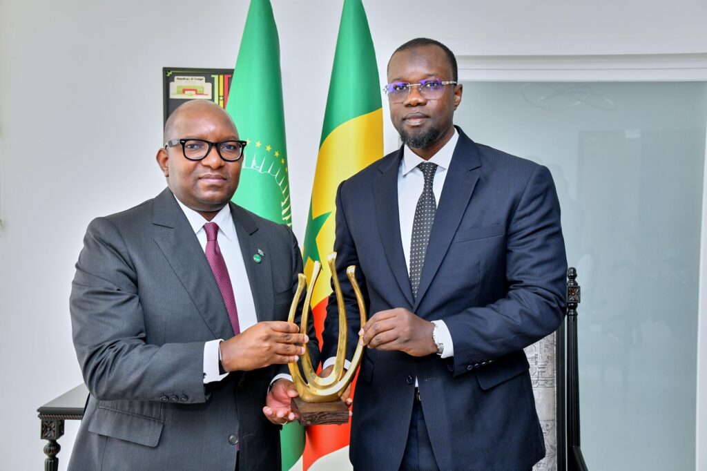 Ousmane Sonko lors de son discours sur la réforme de l'UPA