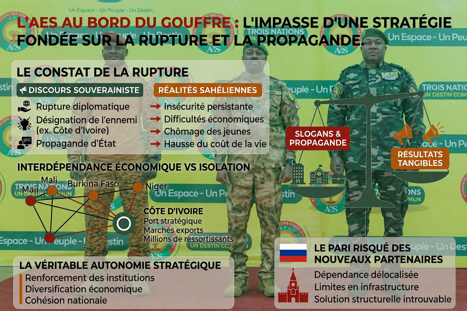 L&rsquo;AES en quête de légitimité : quand la propagande masque l&rsquo;échec stratégique