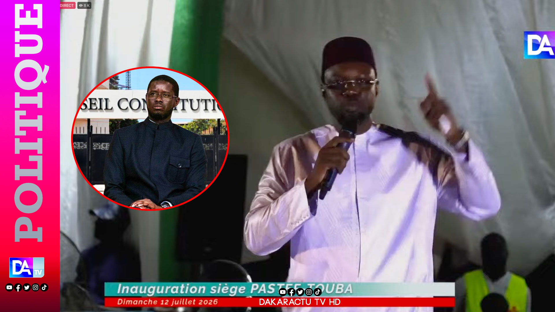 Sénégal : Ousmane Sonko durcit le ton face au président Diomaye Faye et conteste la décision des sages