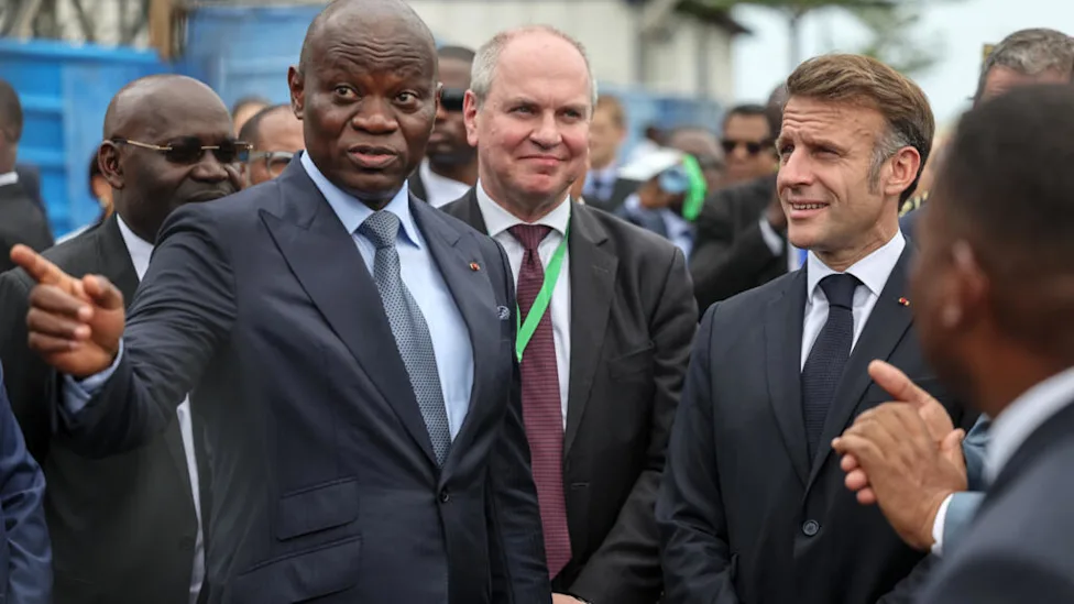 Le président gabonais Brice Oligui Nguema lors d'un déplacement officiel