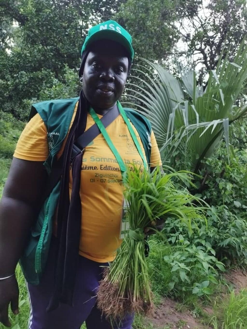 Mariama Sonko dans sa ferme de Niaguis, près de Ziguinchor, en Casamance