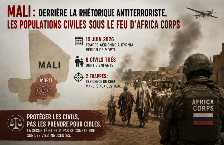 Mali : les dérives des frappes russes et le drame des civils à Mopti