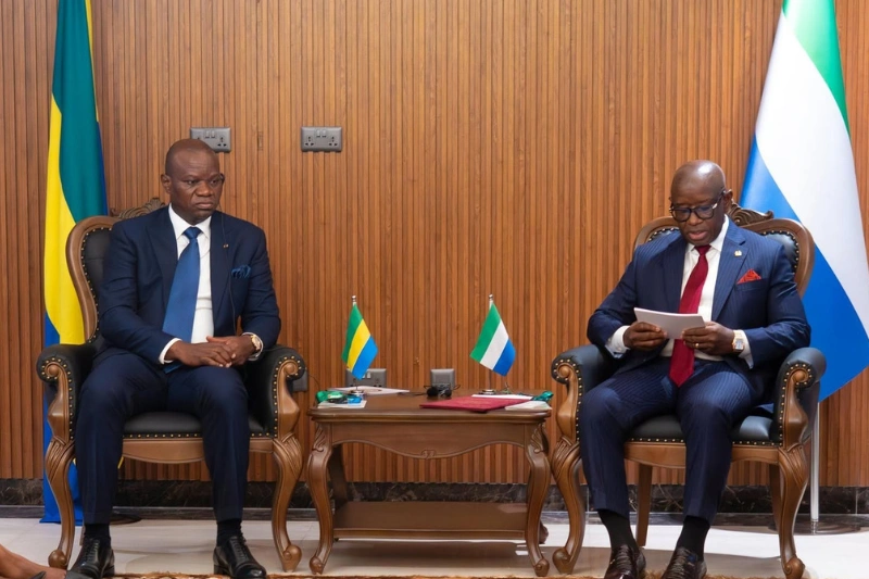 Rencontre historique entre Oligui Nguema et Maada Bio à Freetown