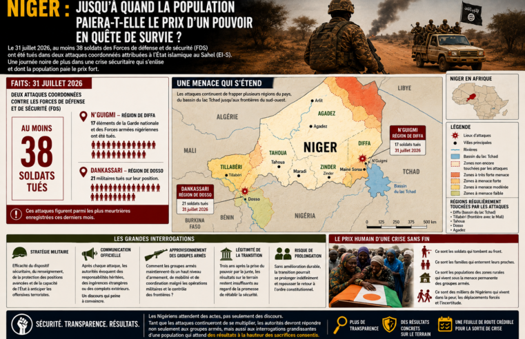 La spirale sécuritaire au Niger : un défi persistant pour le pouvoir en place