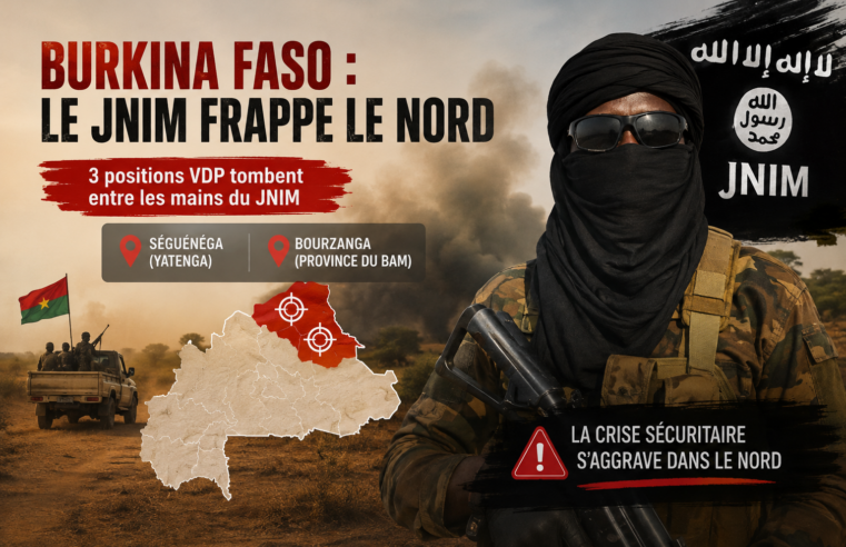 Burkina Faso : le JNIM frappe le Nord, révélant l’impuissance d’Ibrahim Traoré