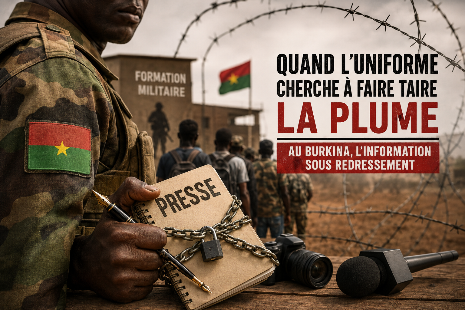 Quand l’uniforme cherche à faire taire la plume : au Burkina, l’information sous redressement