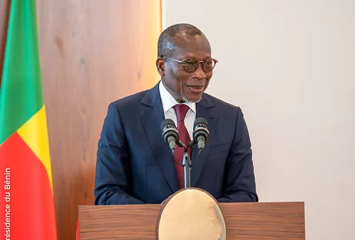 Patrice Talon lors de son discours d'investiture