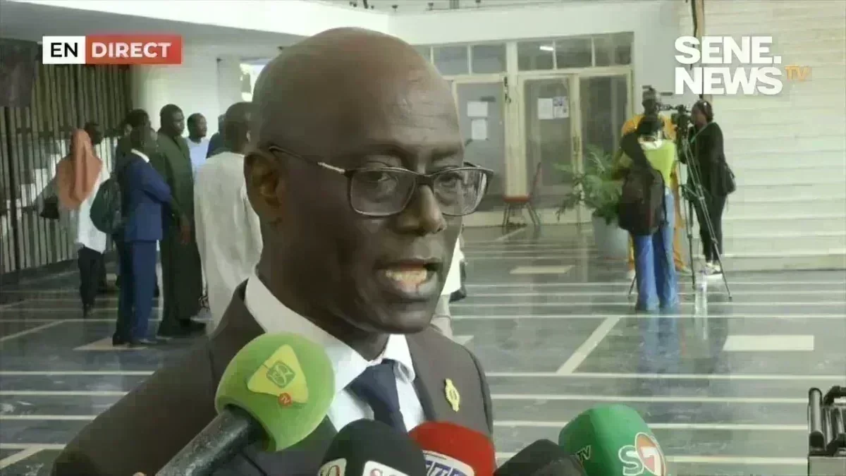 Thierno Alassane Sall lors de la session parlementaire Thierno Alassane Sall en pleine intervention parlementaire