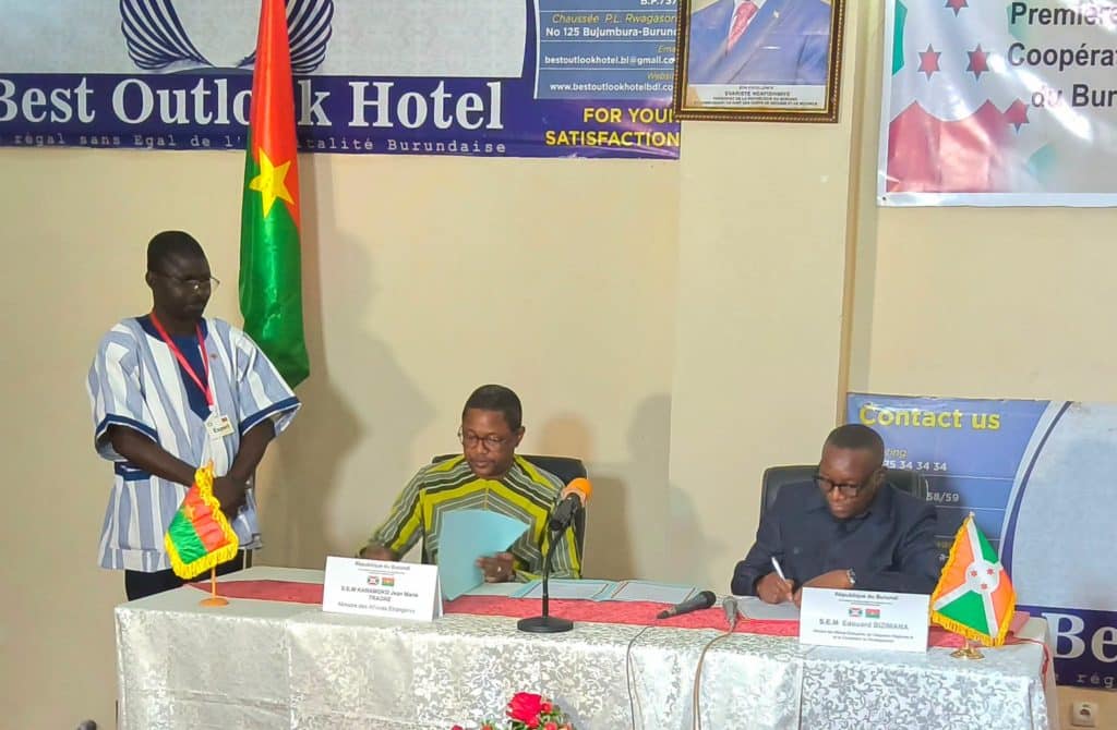 Signature des accords entre le Burkina Faso et le Burundi