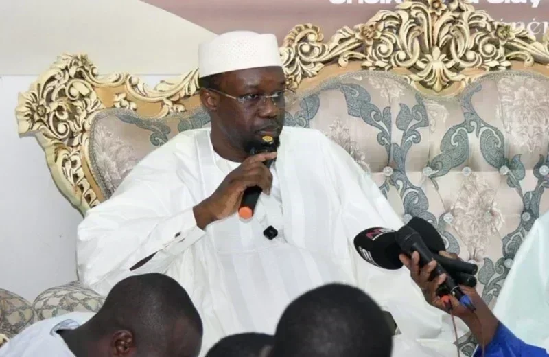 Serigne Habib Sy et Ousmane Sonko lors de l'annonce d'adhésion au Pastef