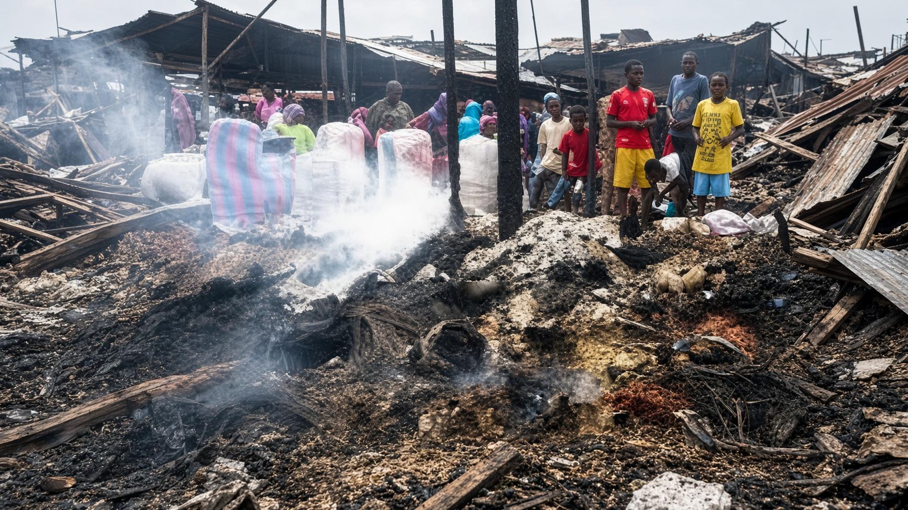 Togo : l’incendie du marché d’anié révèle-t-il l’échec des promesses du régime ?