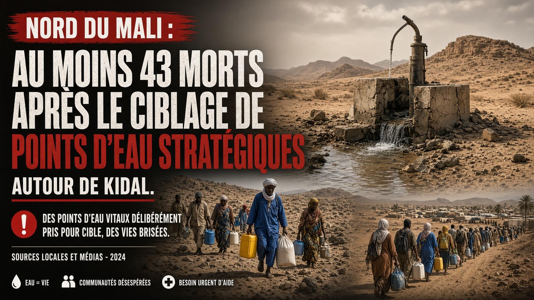 Kidal : le tournant stratégique qui a fait de l&rsquo;eau une arme de guerre