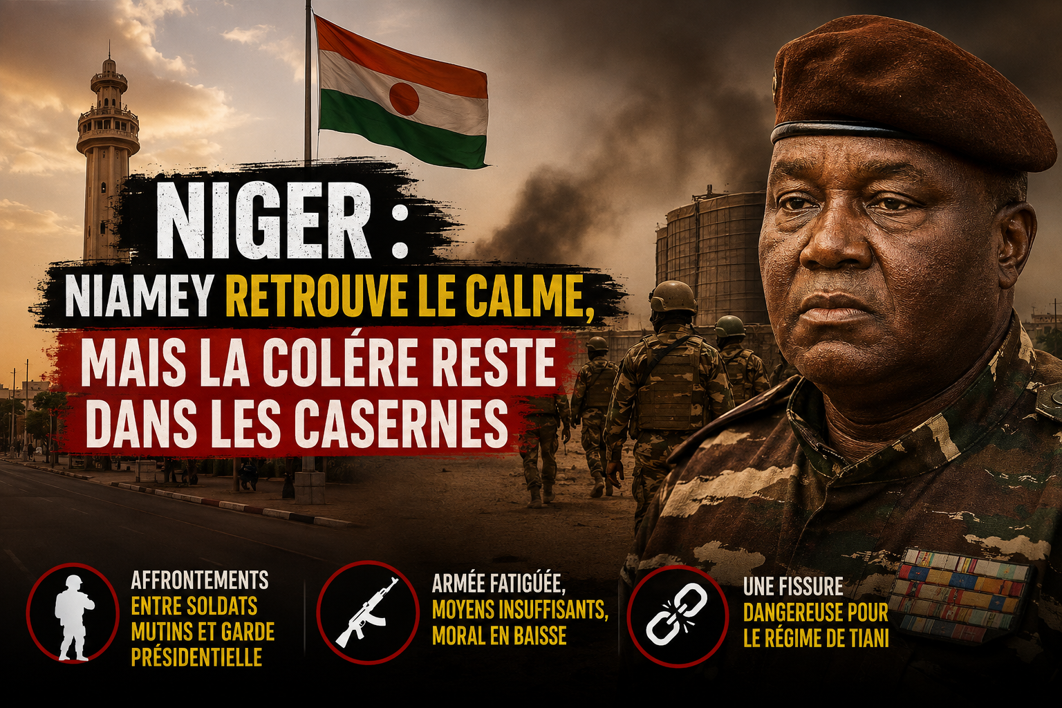 Niger : Niamey retrouve le calme, mais la colère reste dans les casernes