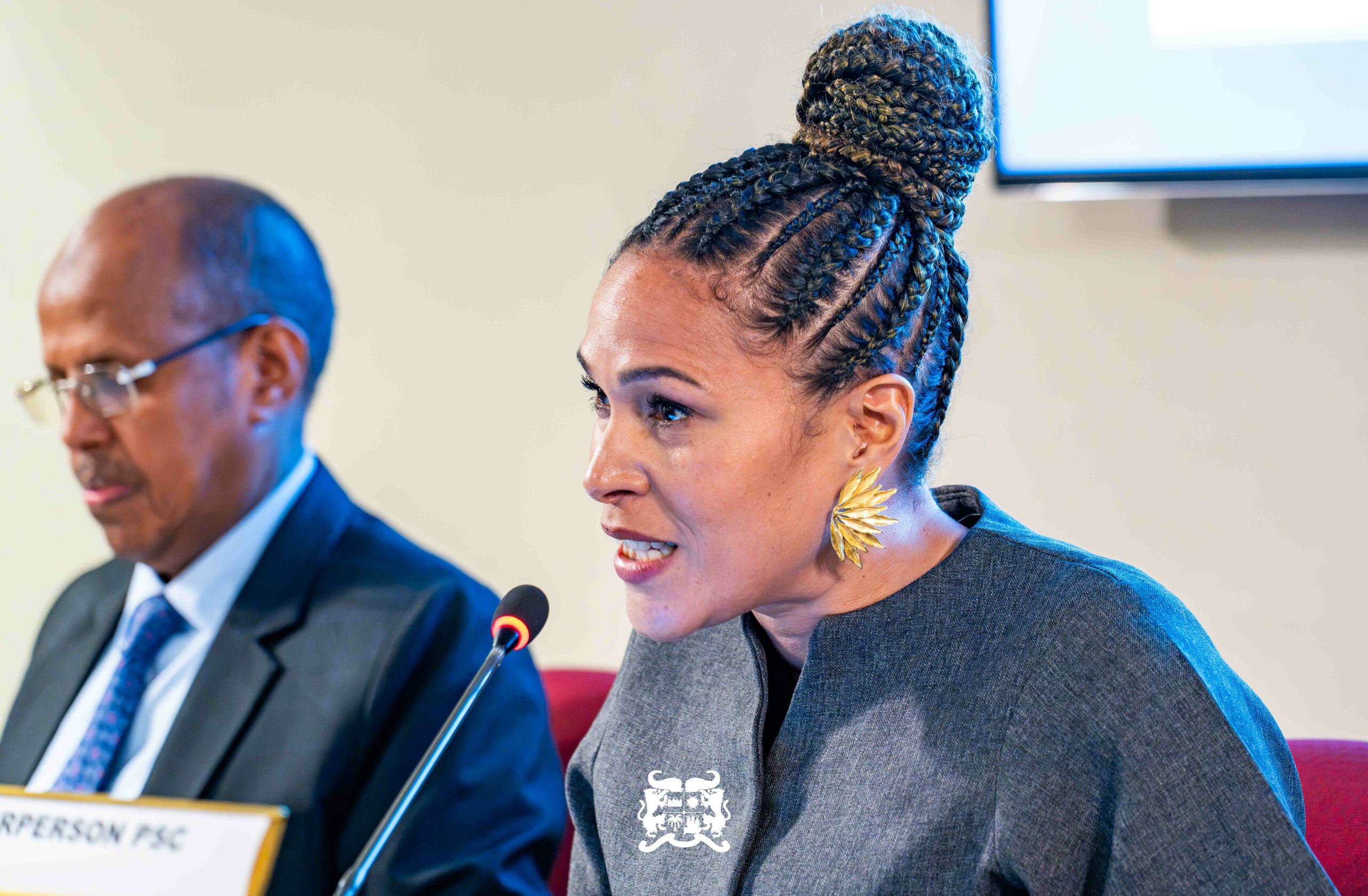 Ministre des Affaires étrangères du Bénin lors de la réunion du CPS à New York